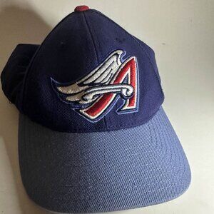 RARE Anaheim Angels Winged A Snapback Hat MLB Baseball 90s Vintage Cap